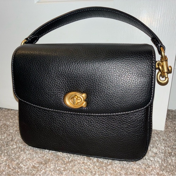 Coach Handbags - Coach Cassie 19 Pebbled Leather Black Crossbody